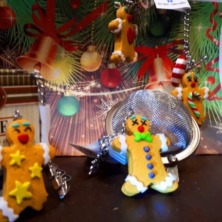 Infusore con decorazione fatta a mano Omini di Zenzero