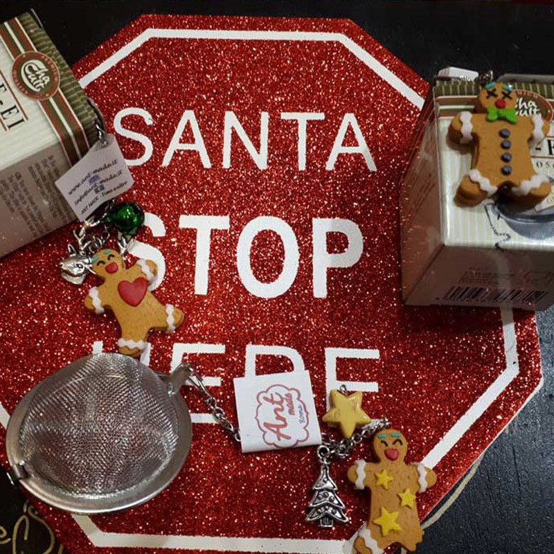 Infusore con decorazione fatta a mano Omini di Zenzero