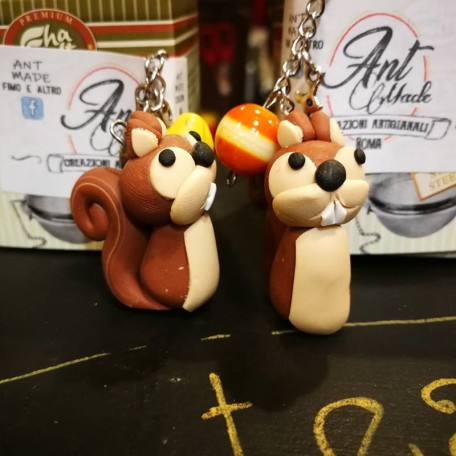 Infusore con decorazione fatta a mano Scoiattolo