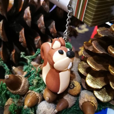 Infusore con decorazione fatta a mano Scoiattolo