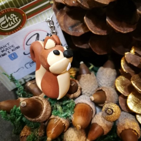 Infusore con decorazione fatta a mano Scoiattolo