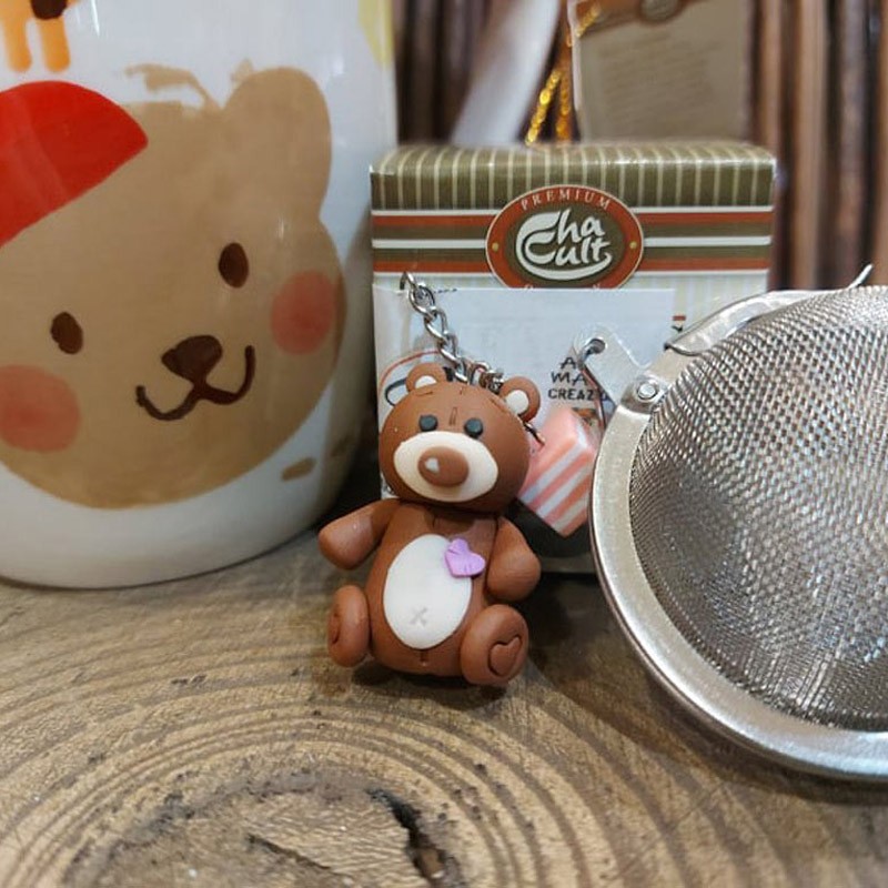 Infusore con decorazione fatta a mano Teddy bear