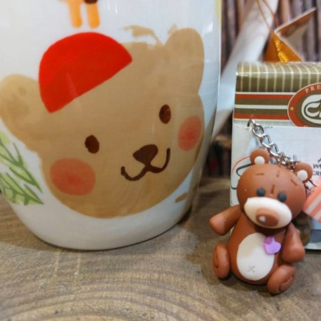 Infusore con decorazione fatta a mano Teddy bear