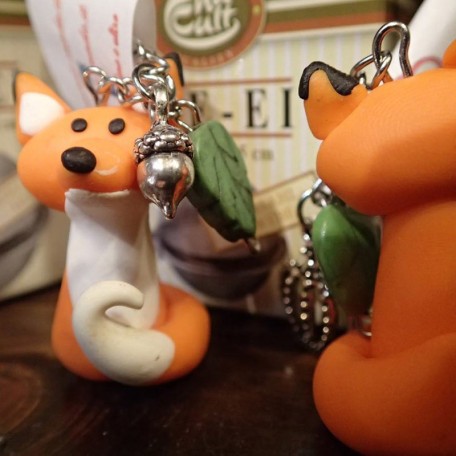 Infusore con pendaglio fatto a mano Volpi