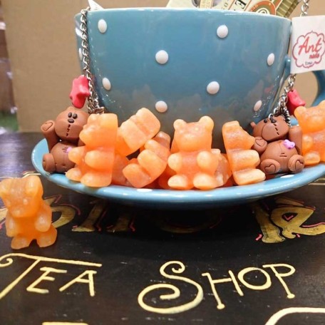 Orsetti da infuso all'arancia e cannella