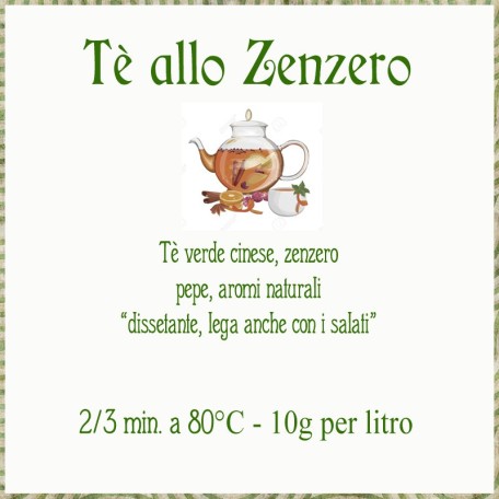 Zenzero, Tè verde