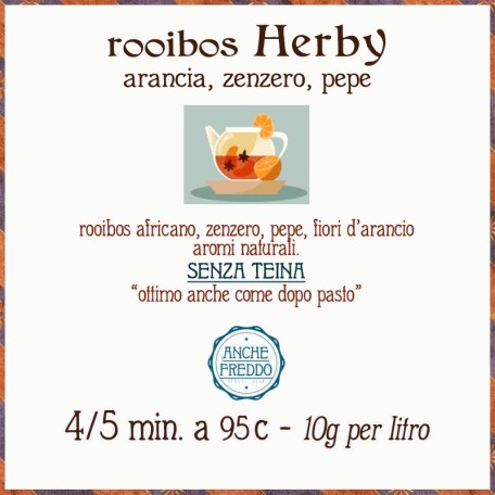 Herby, Rooibos allo zenzero, arancia e pepe