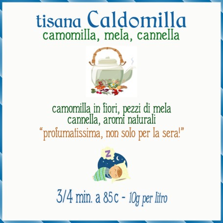 Caldomilla - camomilla, mela, cannella
