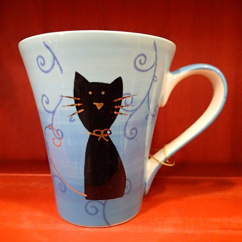 Tazza Gatto Blu Seduto 0,30lt