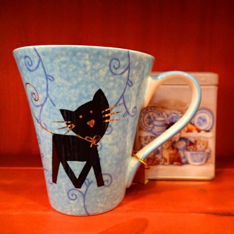 Tazza Gatto Blu che cammina 0,30lt