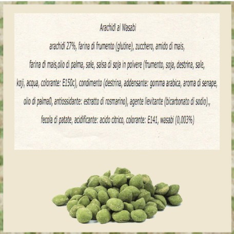 Arachidi ricoperte con pasta al wasabi 100g