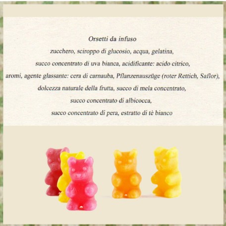 Orsetti da infuso all'arancia e cannella