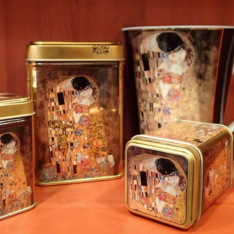 Scatola per tè Klimt Kiss 25 grammi