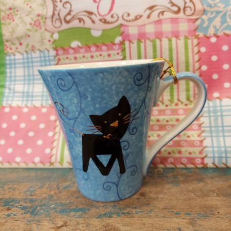 Tazza Gatto Blu che cammina 0,30lt