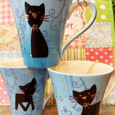 Tazza Gatto Blu che cammina 0,30lt