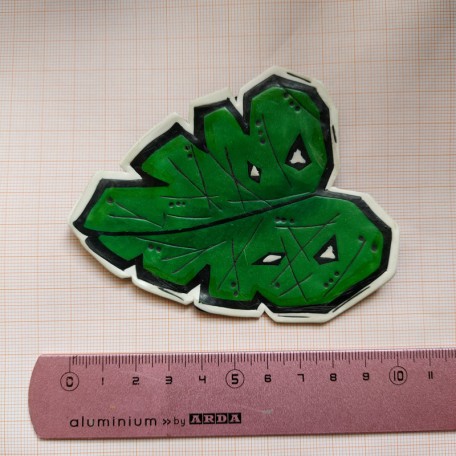 Spilla Foglia Tropicale