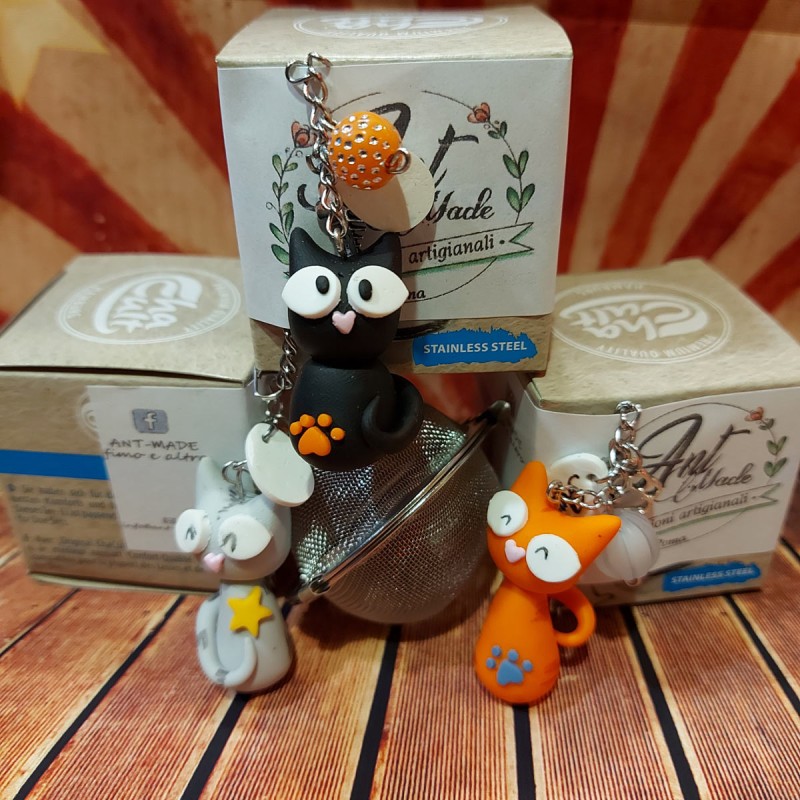 Infusore con decorazione fatta a mano Gatto