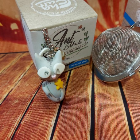 Infusore con decorazione fatta a mano Gatto