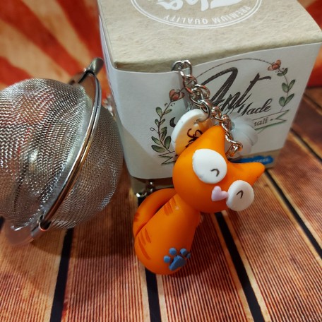 Infusore con decorazione fatta a mano Gatto