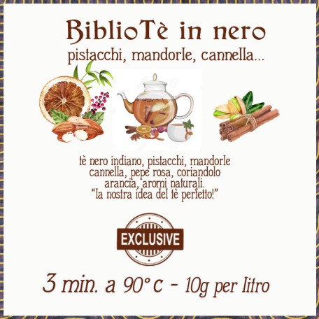 Bibliotè Nero - cannella, pistacchi, mandorle, coriandolo...