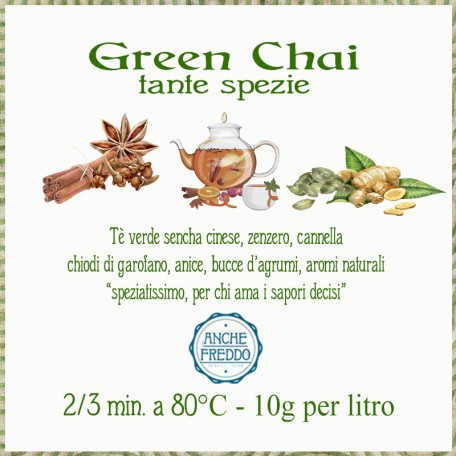 Green Chai, tè verde speziatissimo