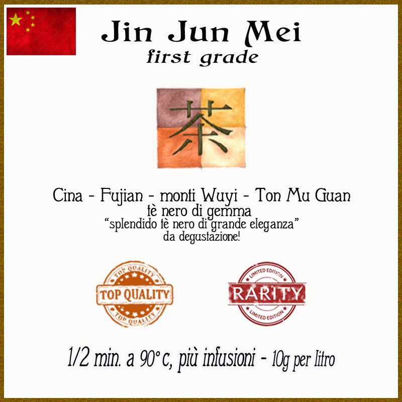 Jin Jun Mei first grade dei monti Wuyi