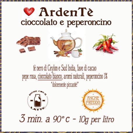 ArdenTè, cioccolato e peperoncino 50 grammi