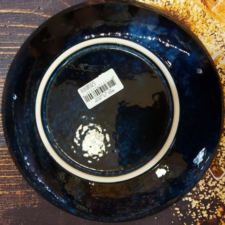 Fiori di ciliegio Piatto piano blu 22.5cm