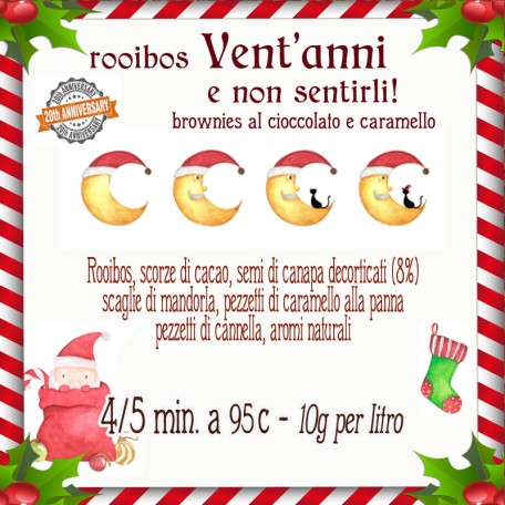 Venti anni... e non sentirli! Brownie cioccolato e caramello