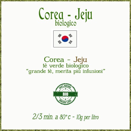Corea - Jeju biologico Conf. 75/150/250 g