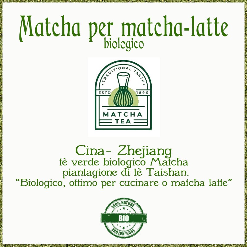 Matcha per Matcha Latte e per cucina 50g BIO