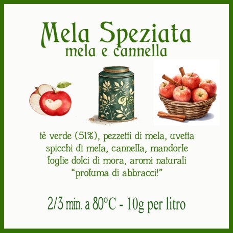 Mela Speziata di Natale - mela e cannella Conf. 75/150/250 g
