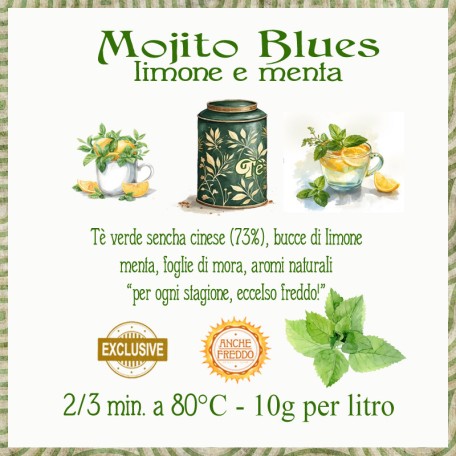 Mojito Blues - limone e menta Conf. 75/150/250 g