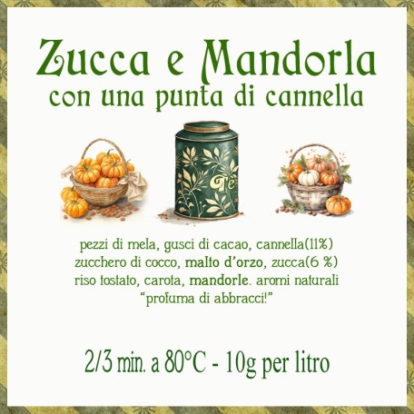 Zucca e Mandorla, con una punta di cannella... Conf. 75/150/250 g