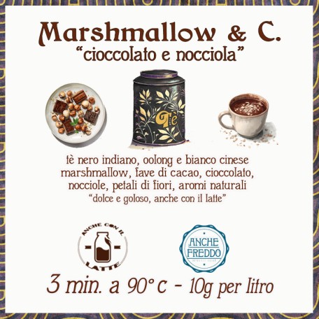 Marshmallow, cioccolato e nocciola Conf. 75/150/250 g
