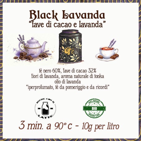 Black Lavanda, lavanda e cacao Bio Conf. 75/150/250 g