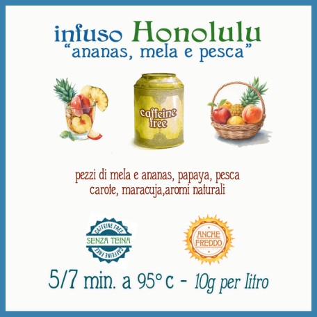 Honolulu - pesca, ananas e mela Conf. 75/150/250 g