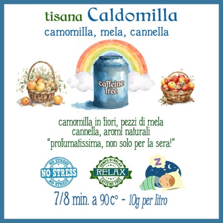 Caldomilla - camomilla, mela, cannella Conf. 75/150/250 g