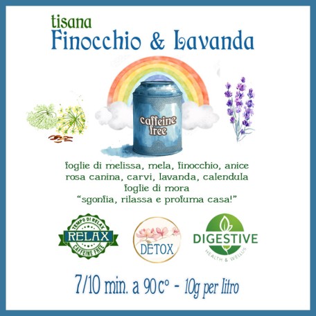 Tisana Lavanda e Finocchio Conf. 75/150/250 g