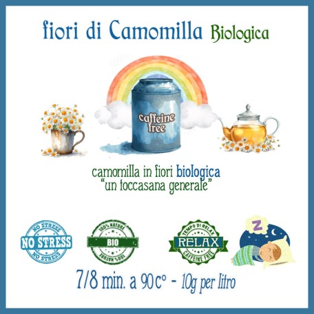 Camomilla in Fiori Biologica Conf. 75/150/250 g