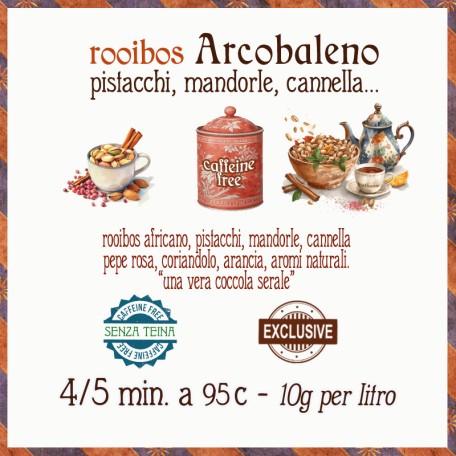 Arcobaleno - pistacchi, mandorle, cannella.... Conf. 75/150/250 g