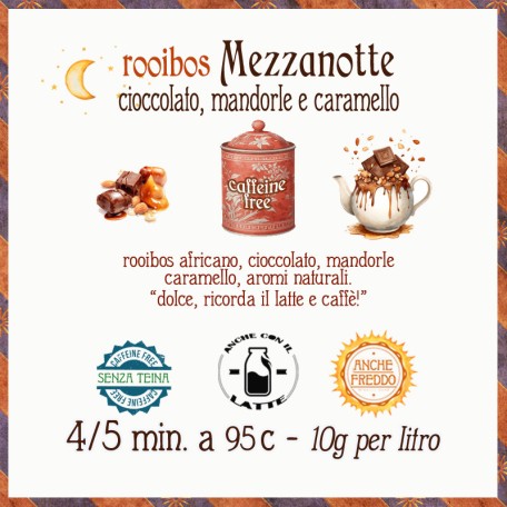 Mezzanotte - cioccolato, mandorle e caramello Conf. 75/150/250 g
