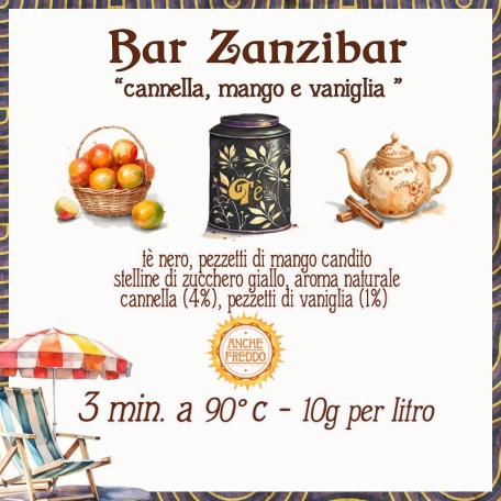Bar Zanzibar - cannella, mango e vaniglia Conf. 75/150/250 g