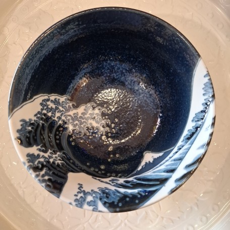 Coppa in gres porcellanato Onda Hokusai