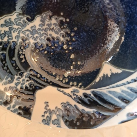 Coppa in gres porcellanato Onda Hokusai