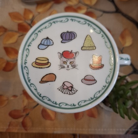 Tisaniera in porcellana made in Japan Gatti nel mondo